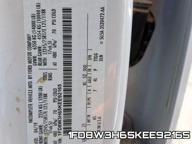 1FD8W3H65KEE92165 фото 2