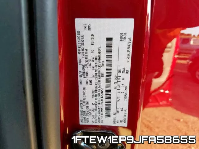 1FTEW1EP9JFA58655 фото 2