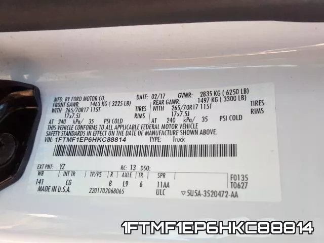 1FTMF1EP6HKC88814 фото 2