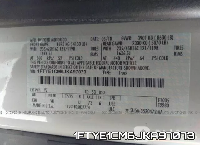 1FTYE1CM6JKA97073 фото 9