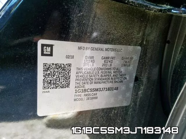 1G1BC5SM3J7183148 фото 2