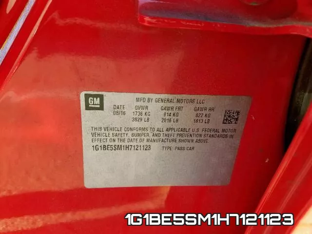 1G1BE5SM1H7121123 фото 2