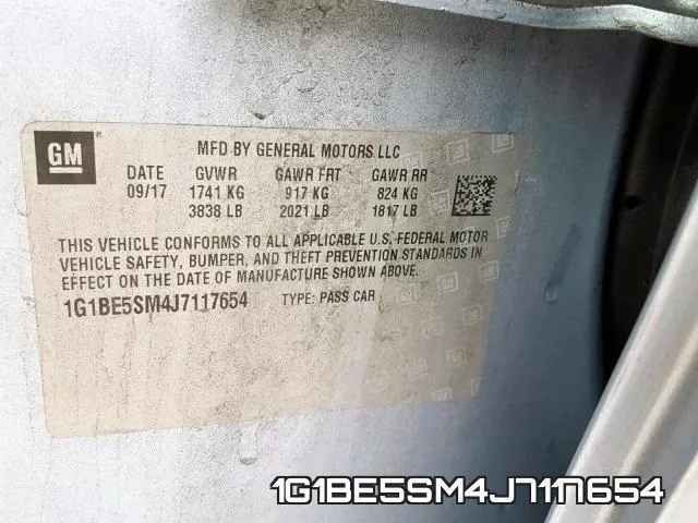 1G1BE5SM4J7117654 фото 2