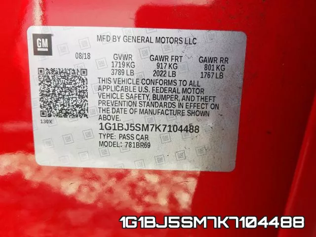 1G1BJ5SM7K7104488 фото 2