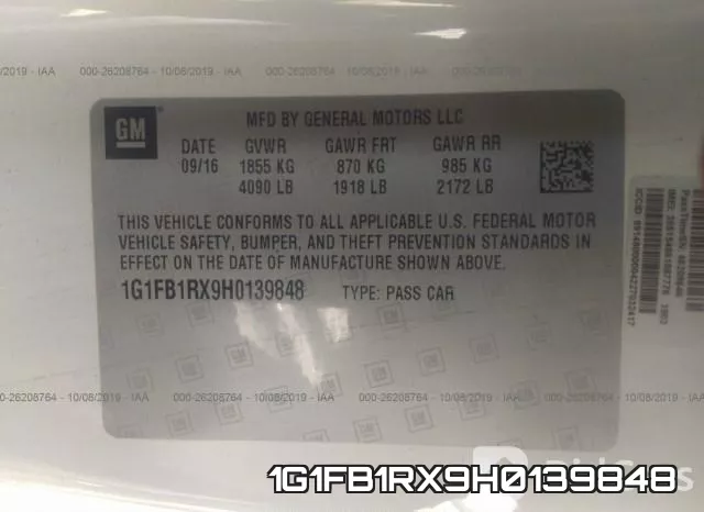 1G1FB1RX9H0139848 фото 10