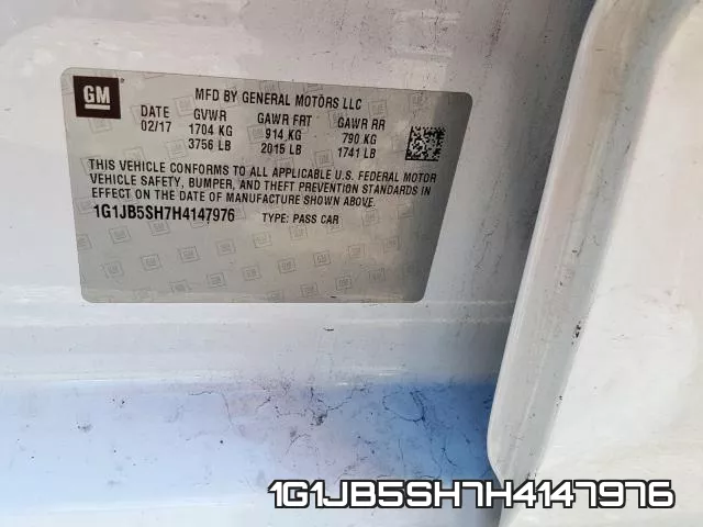 1G1JB5SH7H4147976 фото 2