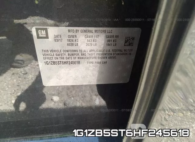 1G1ZB5ST6HF245618 фото 10