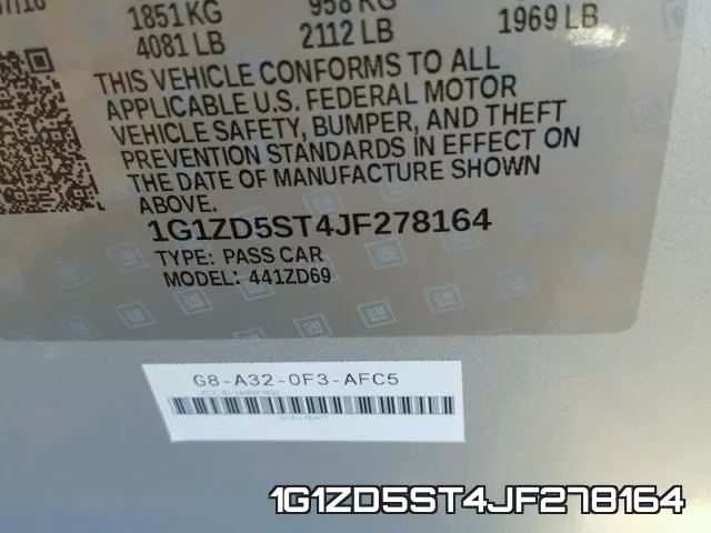 1G1ZD5ST4JF278164 фото 2