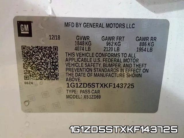 1G1ZD5STXKF143725 фото 2