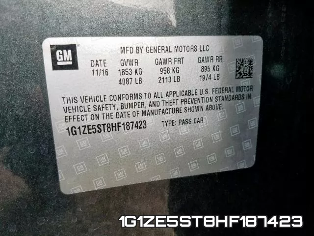 1G1ZE5ST8HF187423 фото 2