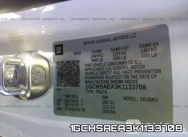 1GCHSAEA3K1133708 фото 9