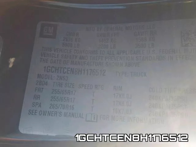 1GCHTCEN8H1176512 фото 2