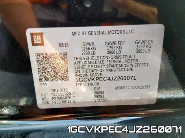 1GCVKPEC4JZ260071 фото 2