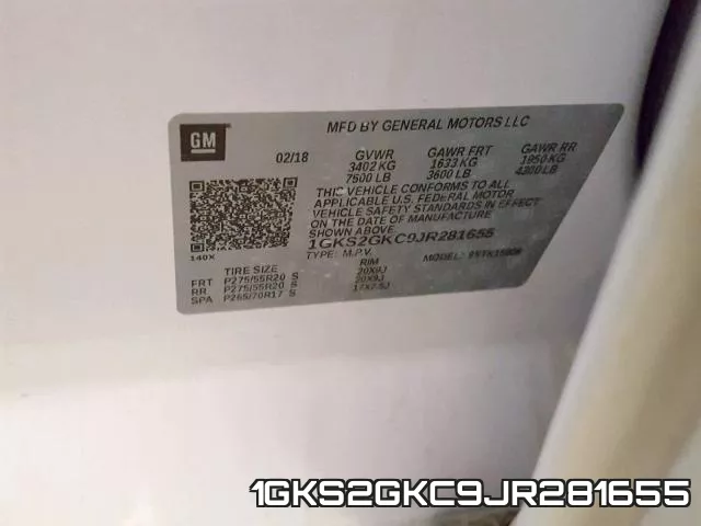 1GKS2GKC9JR281655 фото 2