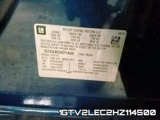 1GTV2LEC2HZ114500 фото 2