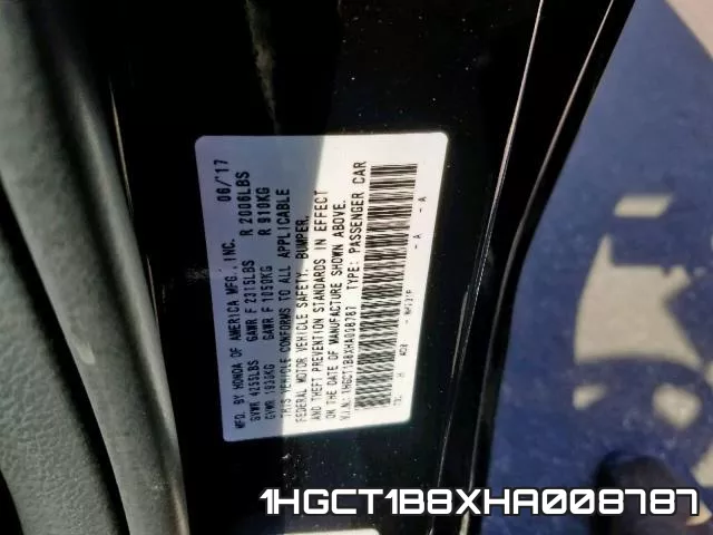 1HGCT1B8XHA008787 фото 2