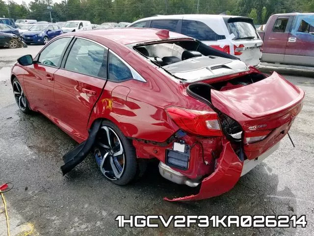 1HGCV2F31KA026214 фото 4