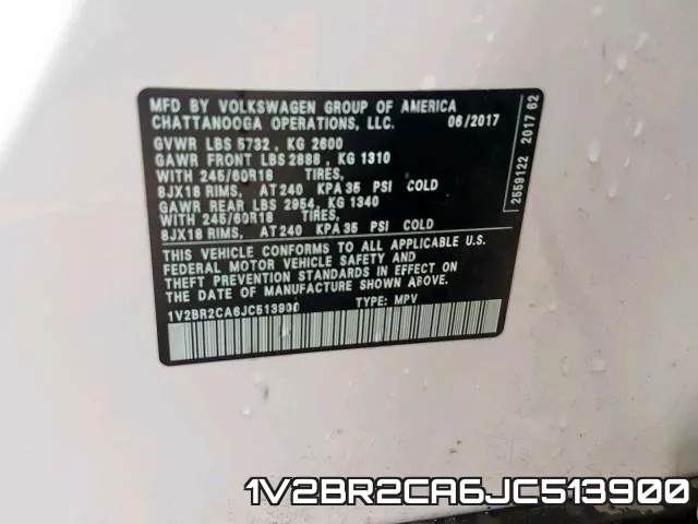 1V2BR2CA6JC513900 фото 2