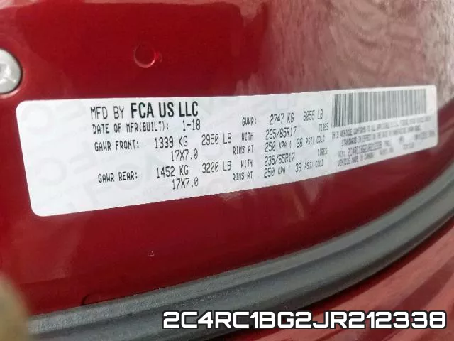 2C4RC1BG2JR212338 фото 2