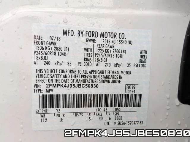 2FMPK4J95JBC50830 фото 2