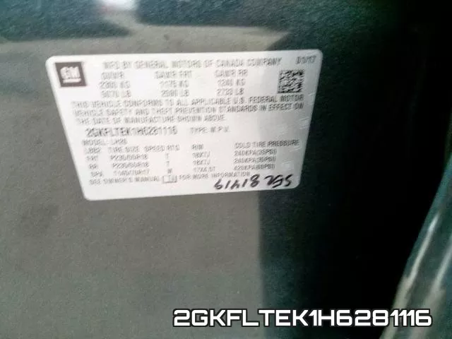 2GKFLTEK1H6281116 фото 2