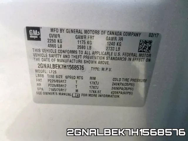 2GNALBEK7H1568576 фото 2