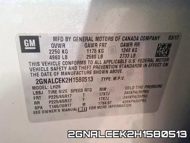 2GNALCEK2H1580513 фото 2