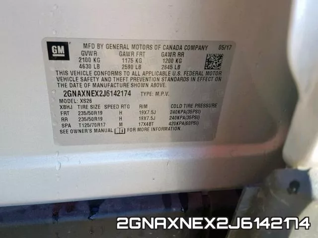 2GNAXNEX2J6142174 фото 2