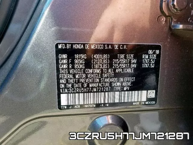3CZRU5H77JM721287 фото 2
