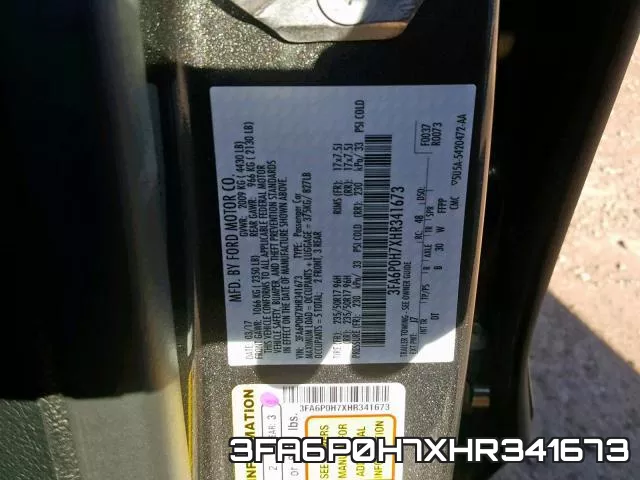 3FA6P0H7XHR341673 фото 2