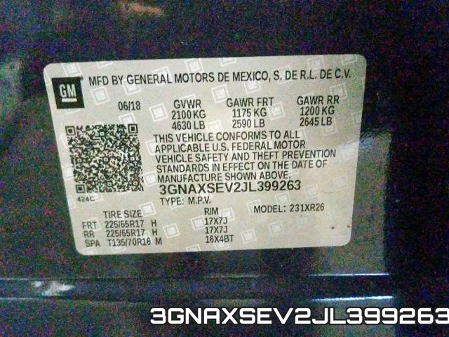 3GNAXSEV2JL399263 фото 2