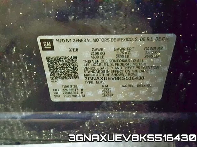 3GNAXUEV8KS516430 фото 2
