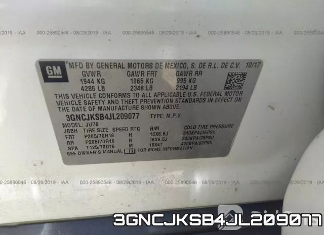 3GNCJKSB4JL209077 фото 10
