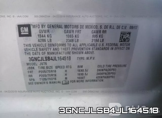 3GNCJLSB4JL164518 фото 10