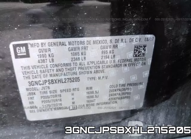 3GNCJPSBXHL275205 фото 10