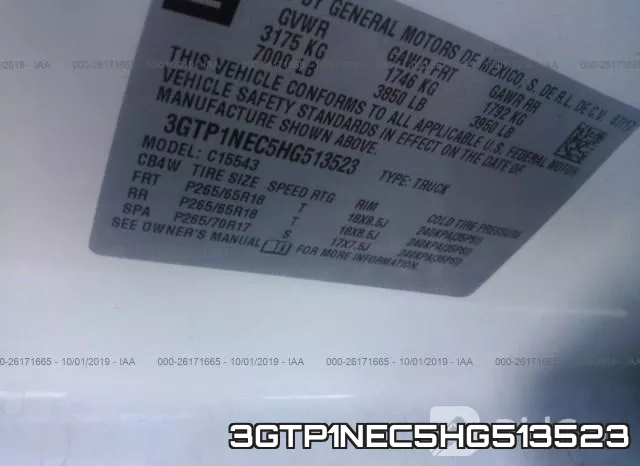 3GTP1NEC5HG513523 фото 9
