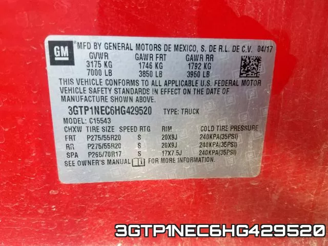 3GTP1NEC6HG429520 фото 2