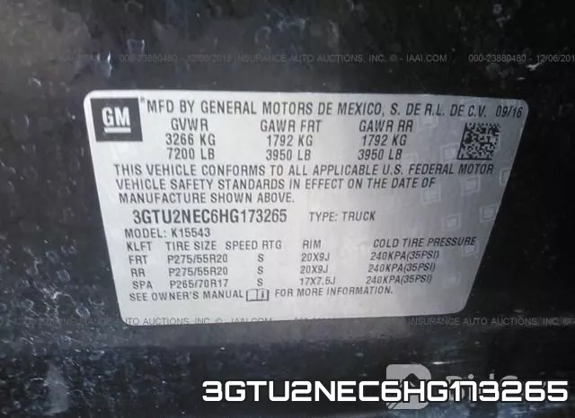 3GTU2NEC6HG173265 фото 10