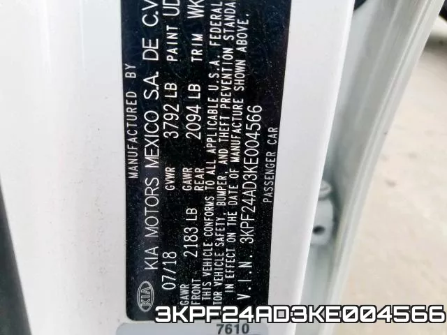 3KPF24AD3KE004566 фото 2