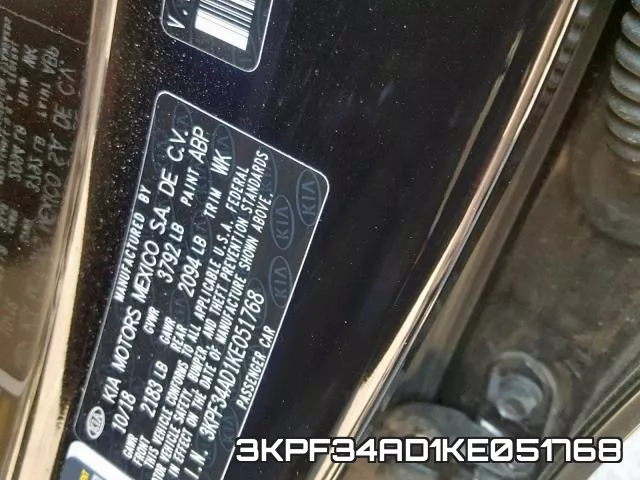 3KPF34AD1KE051768 фото 2