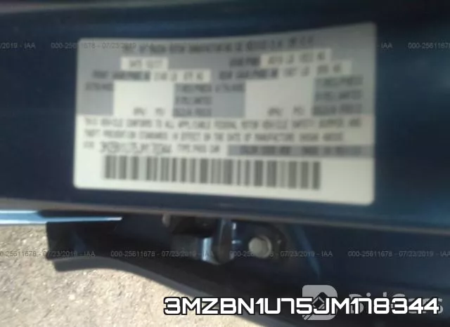 3MZBN1U75JM178344 фото 10