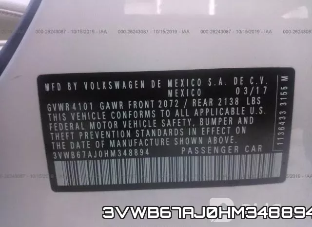 3VWB67AJ0HM348894 фото 10