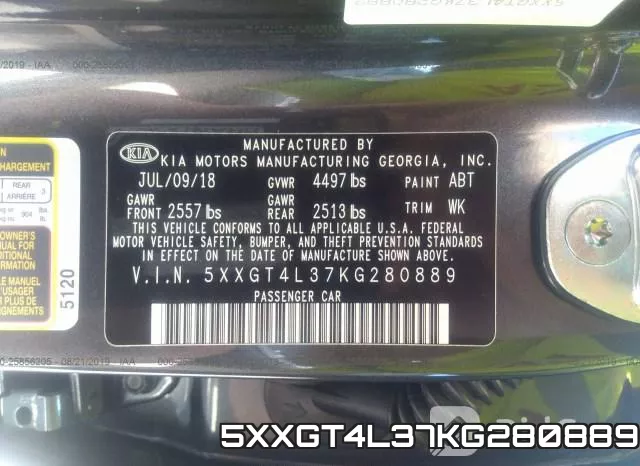 5XXGT4L37KG280889 фото 10