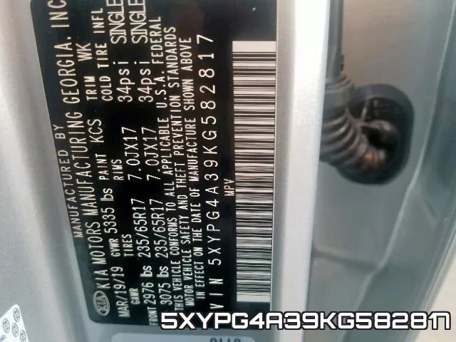 5XYPG4A39KG582817 фото 2