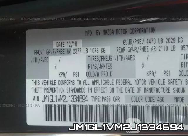 JM1GL1VM2J1334694 фото 10