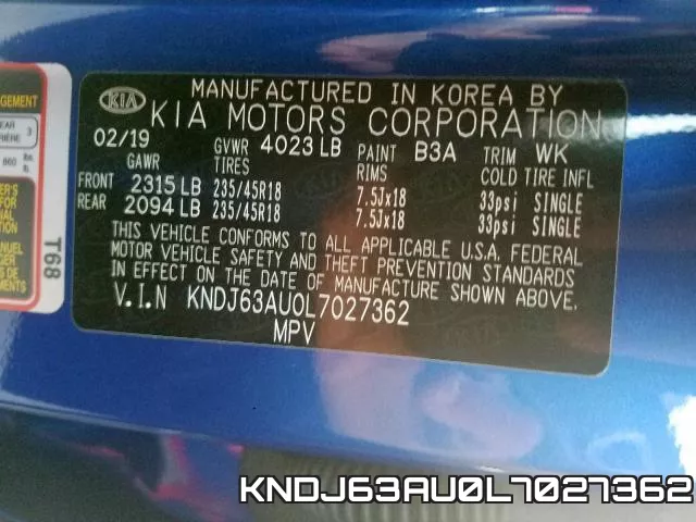KNDJ63AU0L7027362 фото 2