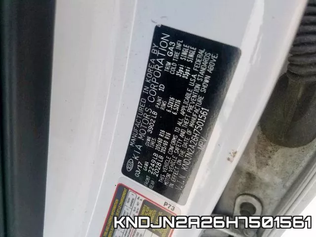 KNDJN2A26H7501561 фото 2