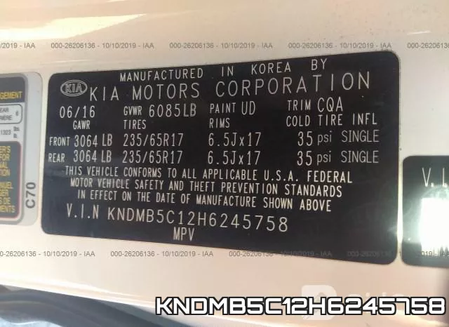 KNDMB5C12H6245758 фото 10