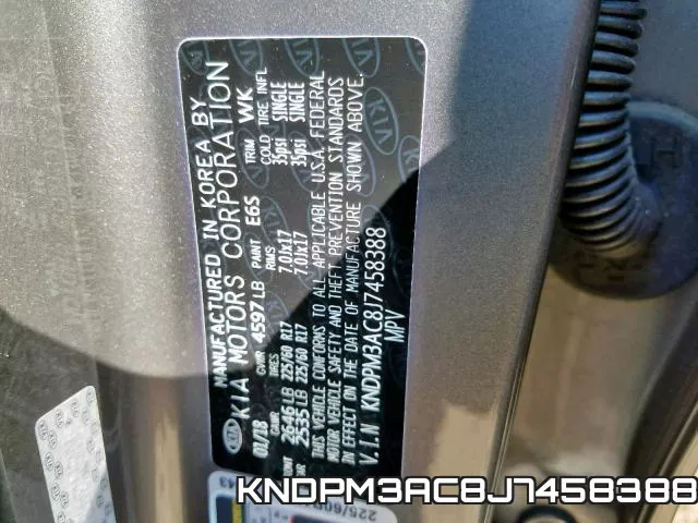 KNDPM3AC8J7458388 фото 2