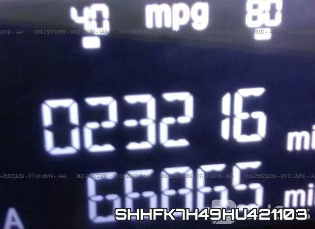 SHHFK7H49HU421103 фото 8
